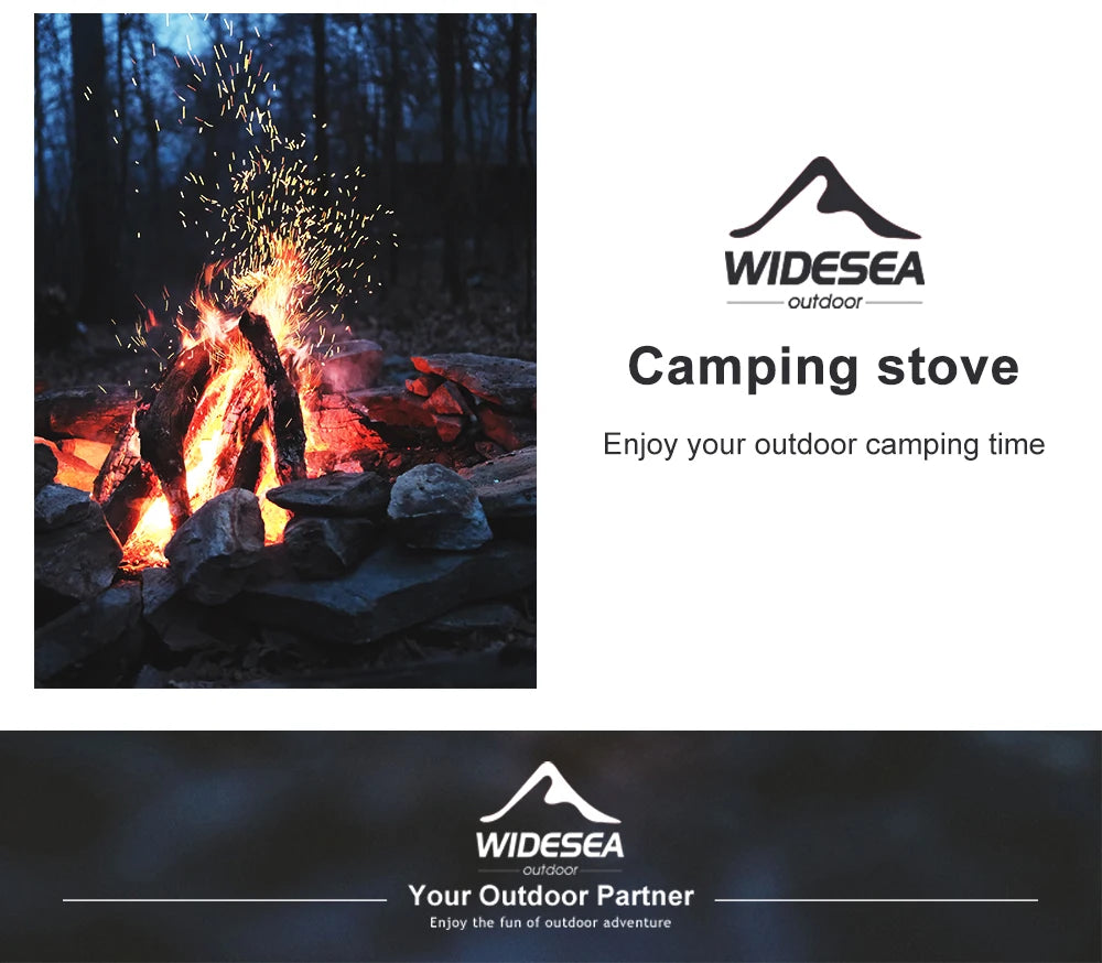 Widesea Camping Wind Proof Gas Burner Outdoor