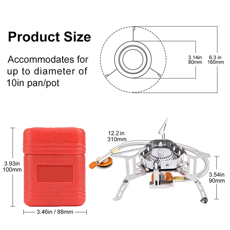 Camping Windproof Gas Burner | Gas Burner | wander lustprogear