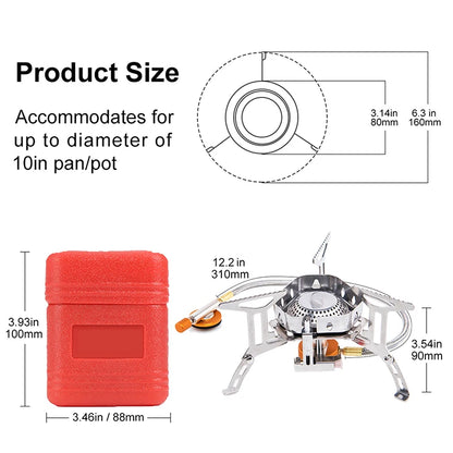 Camping Windproof Gas Burner | Gas Burner | wander lustprogear