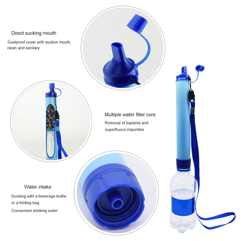 Newly Outdoor Water Purifier Camping Hiking Emergency Life Survival Portable