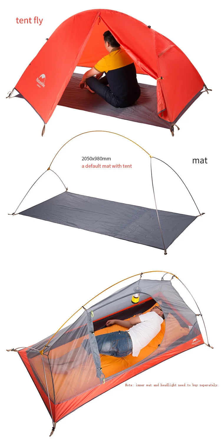 Ultralight 20D/210T For 1 Person Camping Tent