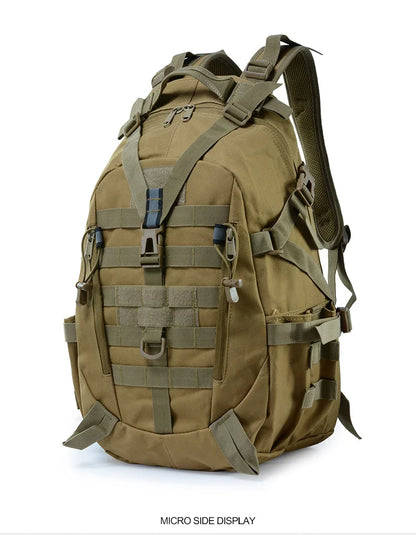 40L Camping Backpack Men's Bag Travel Bags Tactical Bag