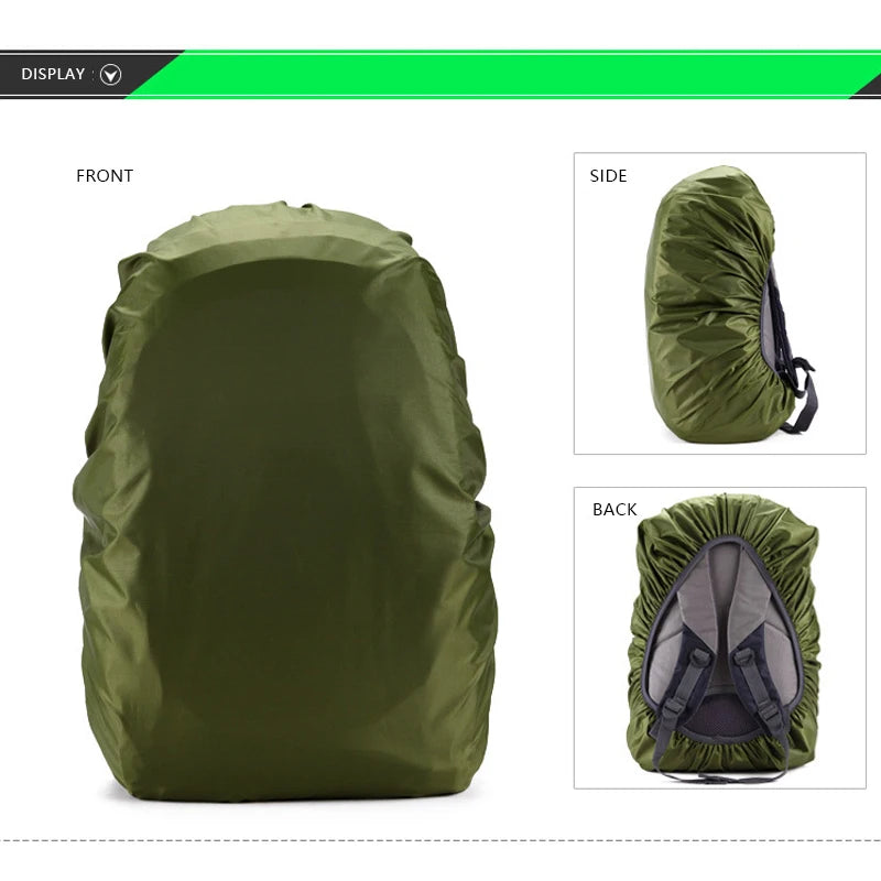 45L Lightweight Nylon Water-resistant Waterproof Backpack Rain Cover Raincoat For Camp