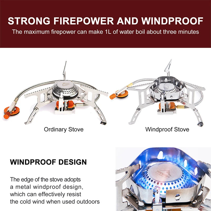 Camping Windproof Gas Burner | Gas Burner | wander lustprogear