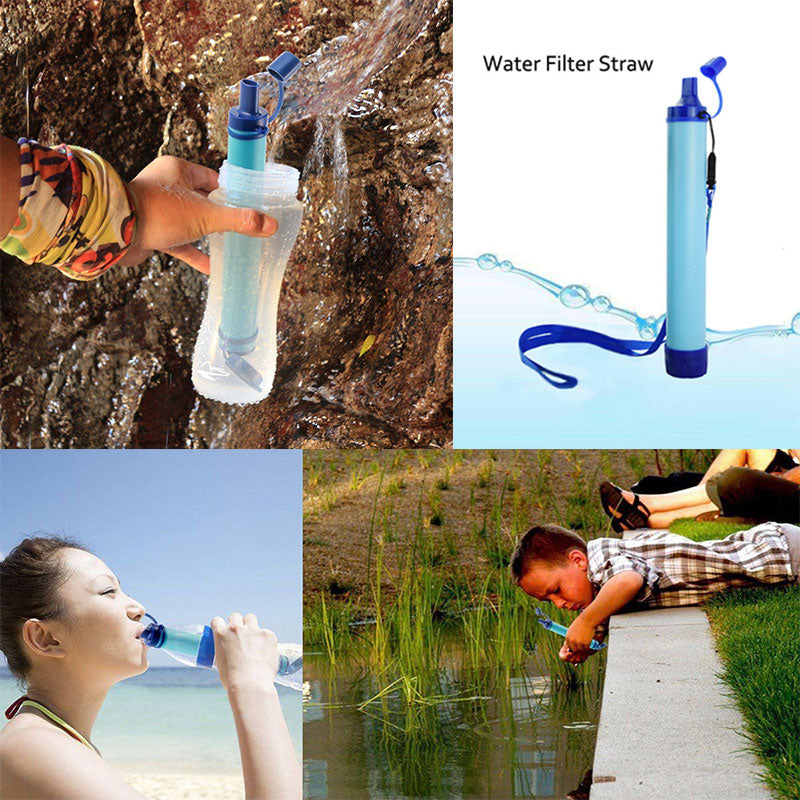 Newly Outdoor Water Purifier Camping Hiking Emergency Life Survival Portable