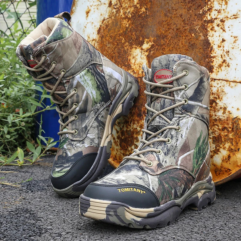 Tactical Military Boots Men Boots Special Force Desert Combat Army Boots Outdoor Hiking Boots Ankle Shoes Men Work Safty Shoes