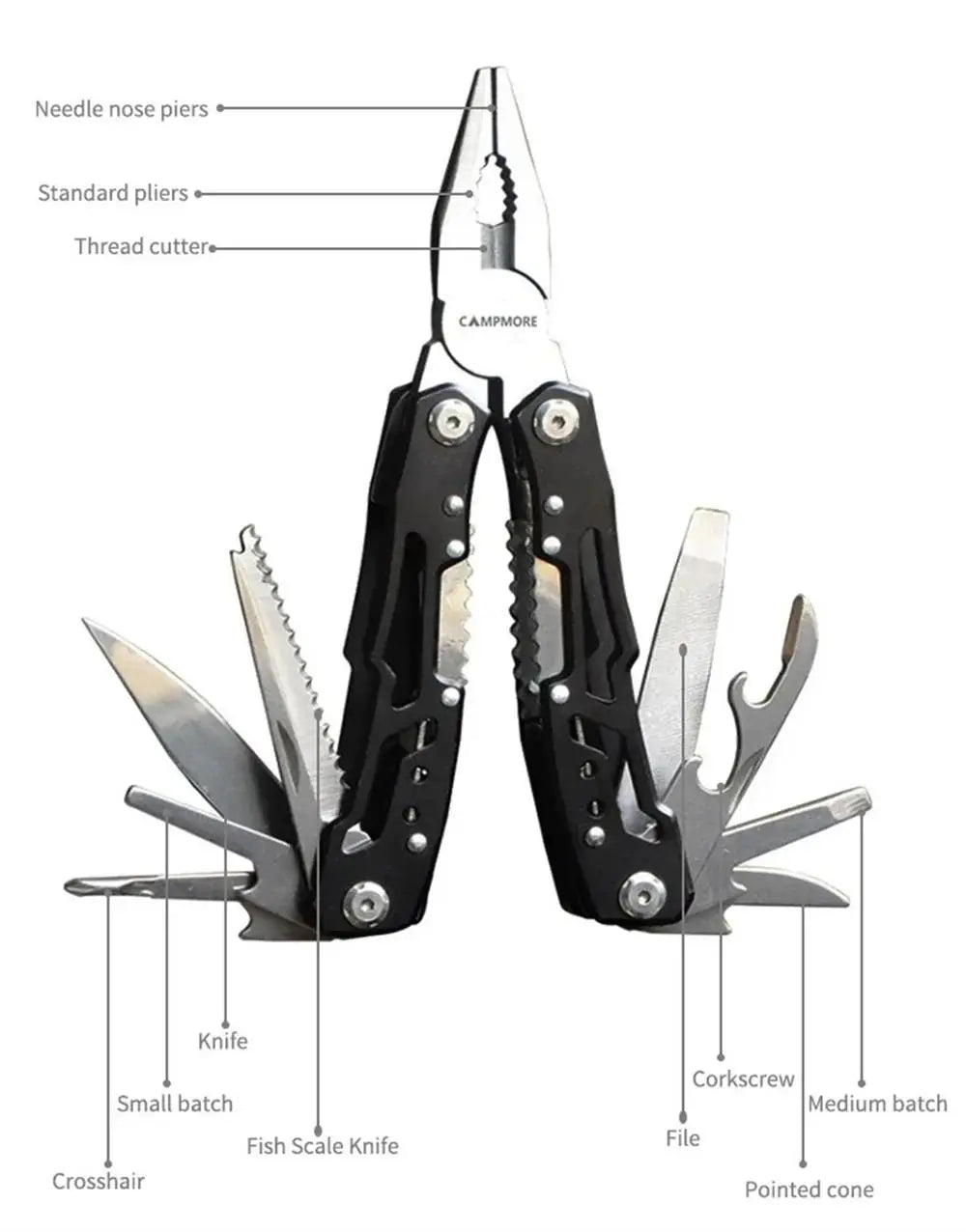 Outdoor Multitool Camping Portable Stainless Steel