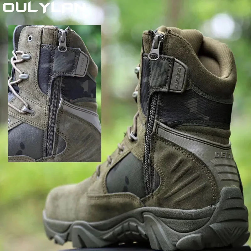 Climbing Outdoor  Camouflage Desert Boots Combat Training Shoes Outdoor Hiking Boots