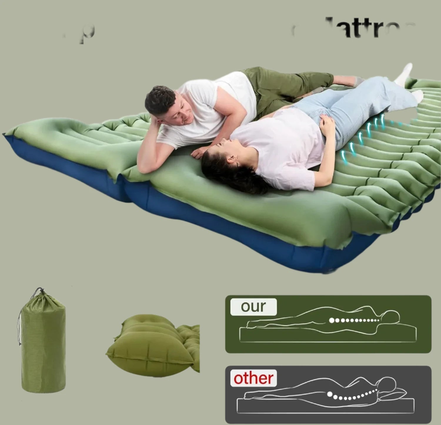 Camping Inflatable Mattress | Portable Mattress | Wanderlustprogear