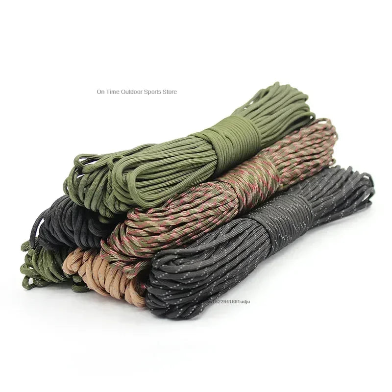 7 Cores 550 Paracord Cord 3M Dia.4mm for Outdoor Camping Survival Lanyard Parachute Rope Hiking Tent Accessories