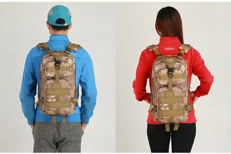 Waterproof Camo Tactical Backpack Hiking Camping Backpack