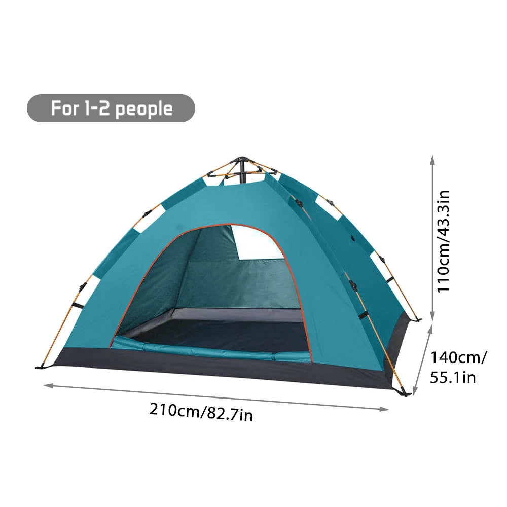 1-2 / 3-4 People Family Tent Water-resistant Portable