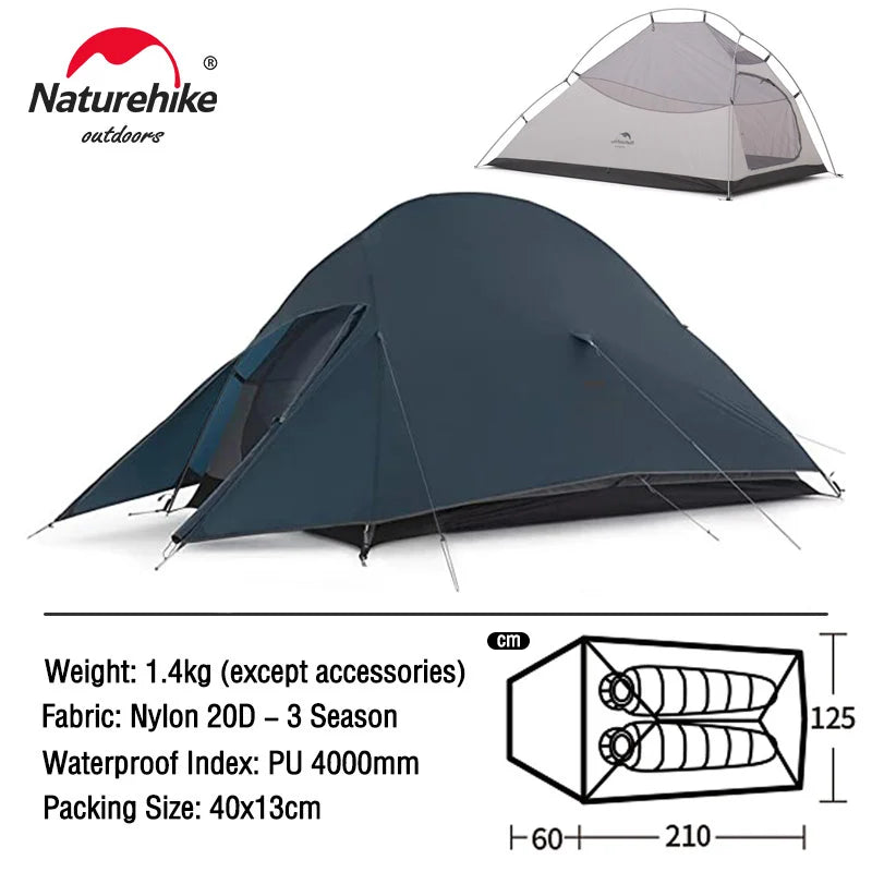 Naturehike Camping Tent Mongar 2 Persons Tent Cloud Up 1 2 3 Person Tent