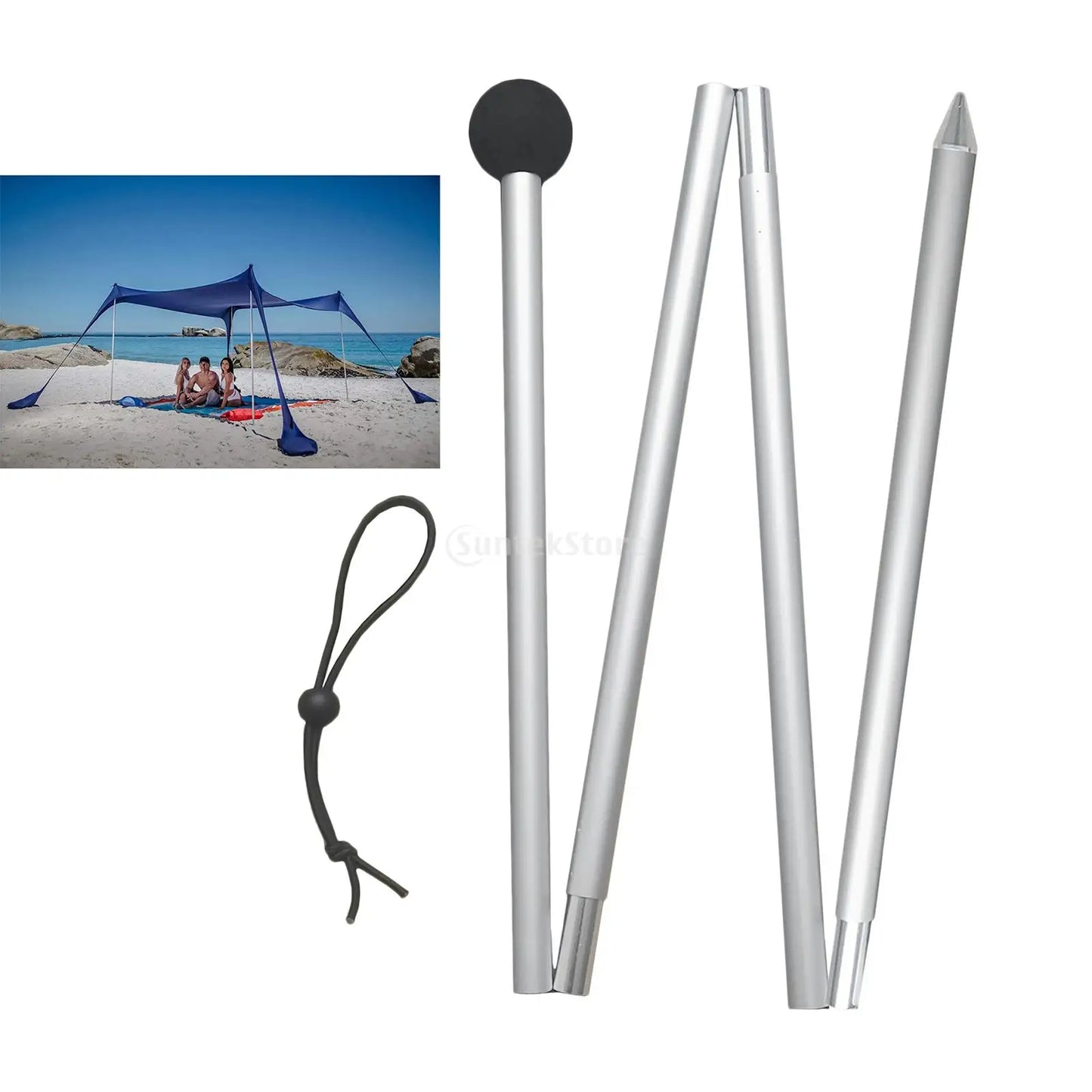 Tent Poles Telescoping Aluminum Alloy Stand Canopy Poles