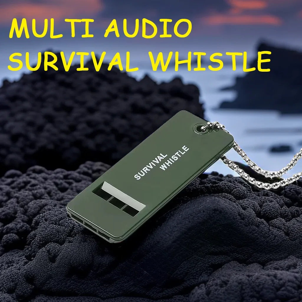 3-Frequency Whistle High Decibel Survival Whistle Portable Keychain