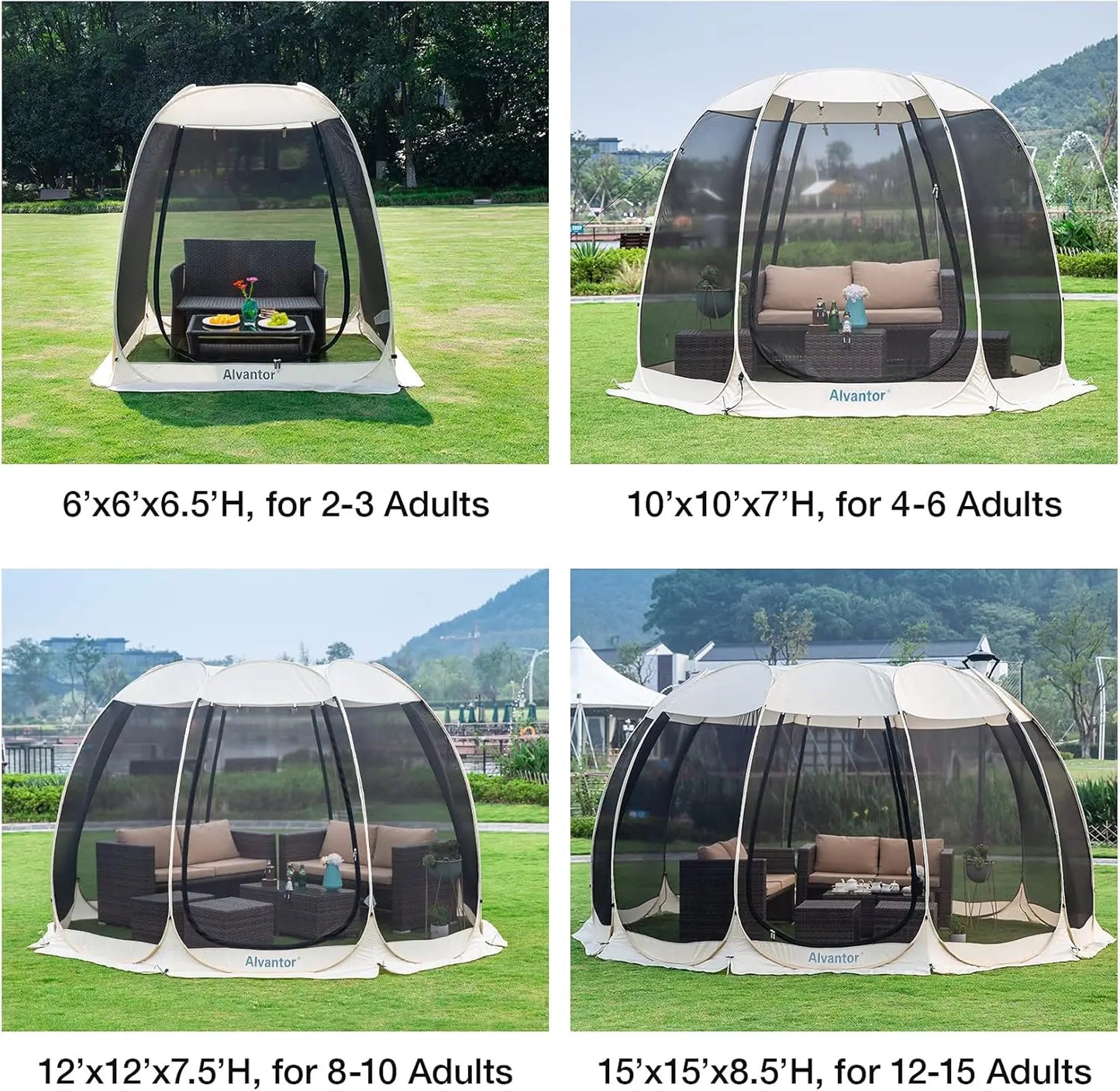 Aventor Screen House Room Camping Tent  Canopy Pop Up  Waterproof