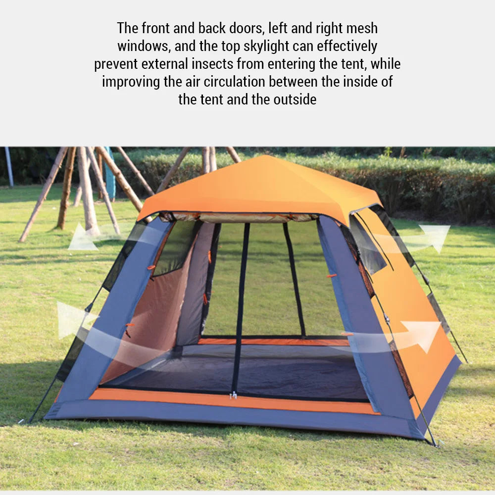 Automatic Quick Open 3-4 Person  Tent For Camping