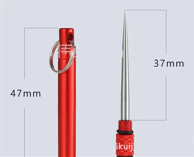 Titanium Outdoor EDC Portable Multi-Purpose Toothpick Bottle Fruit Fork Camping Tool