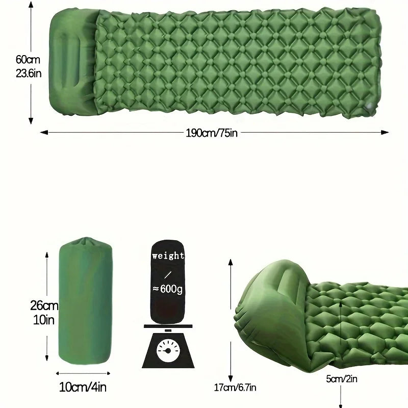 Outdoor Sleeping Pad Camping Inflatable Mattress