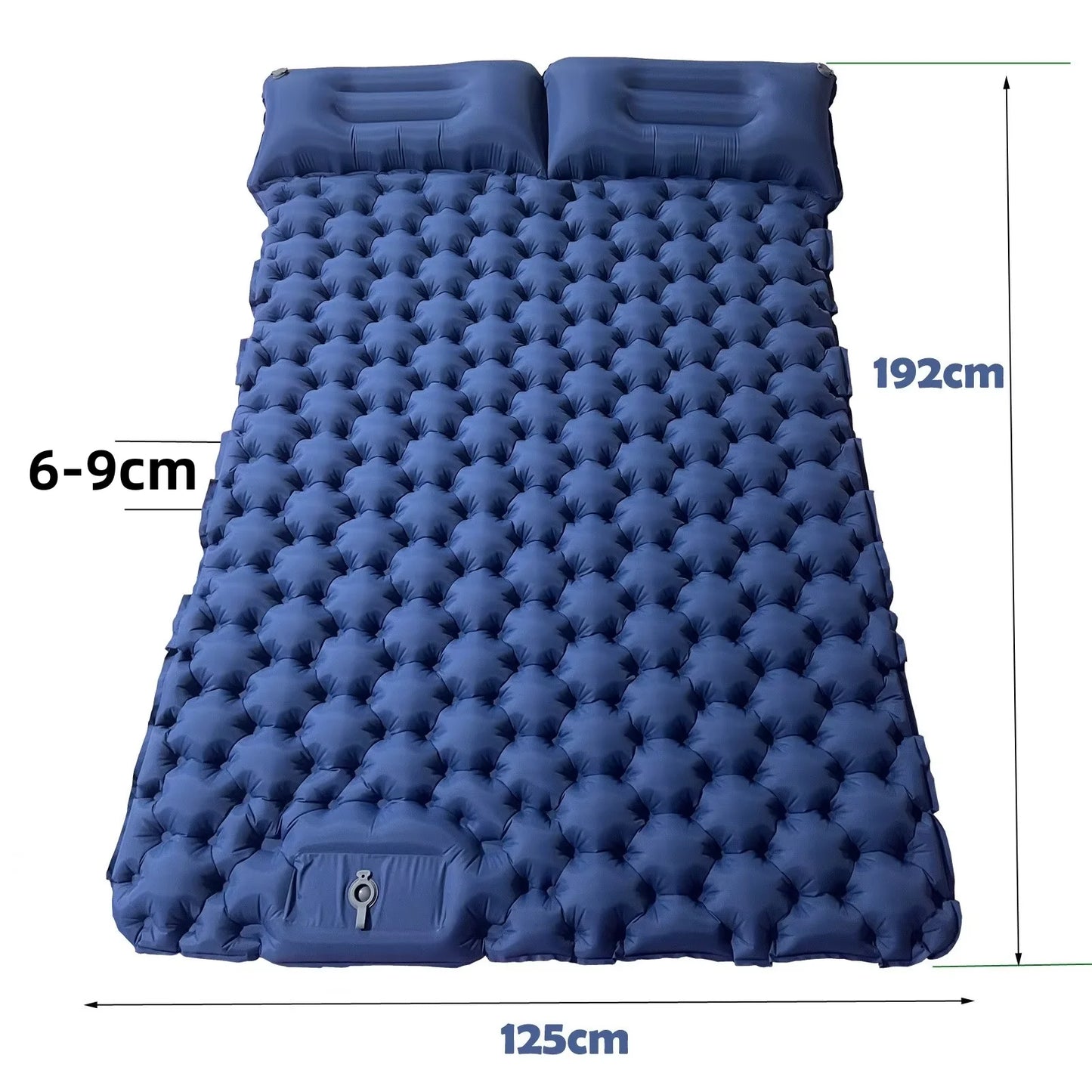 Camping Air Matt Double Sleeping Pad Inflatable Air Mat with Pillow Air Mattress