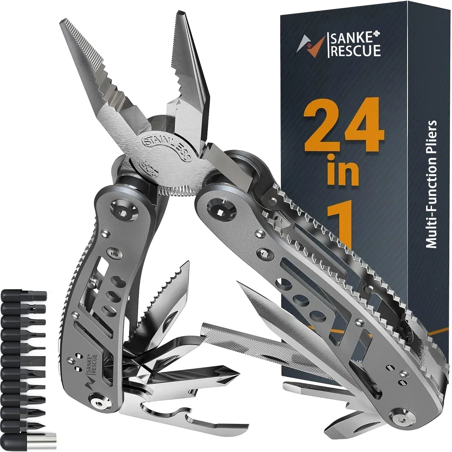 Multitool 24-in-1 Multitools Pliers with Professional Multi-tool for Survival Camping