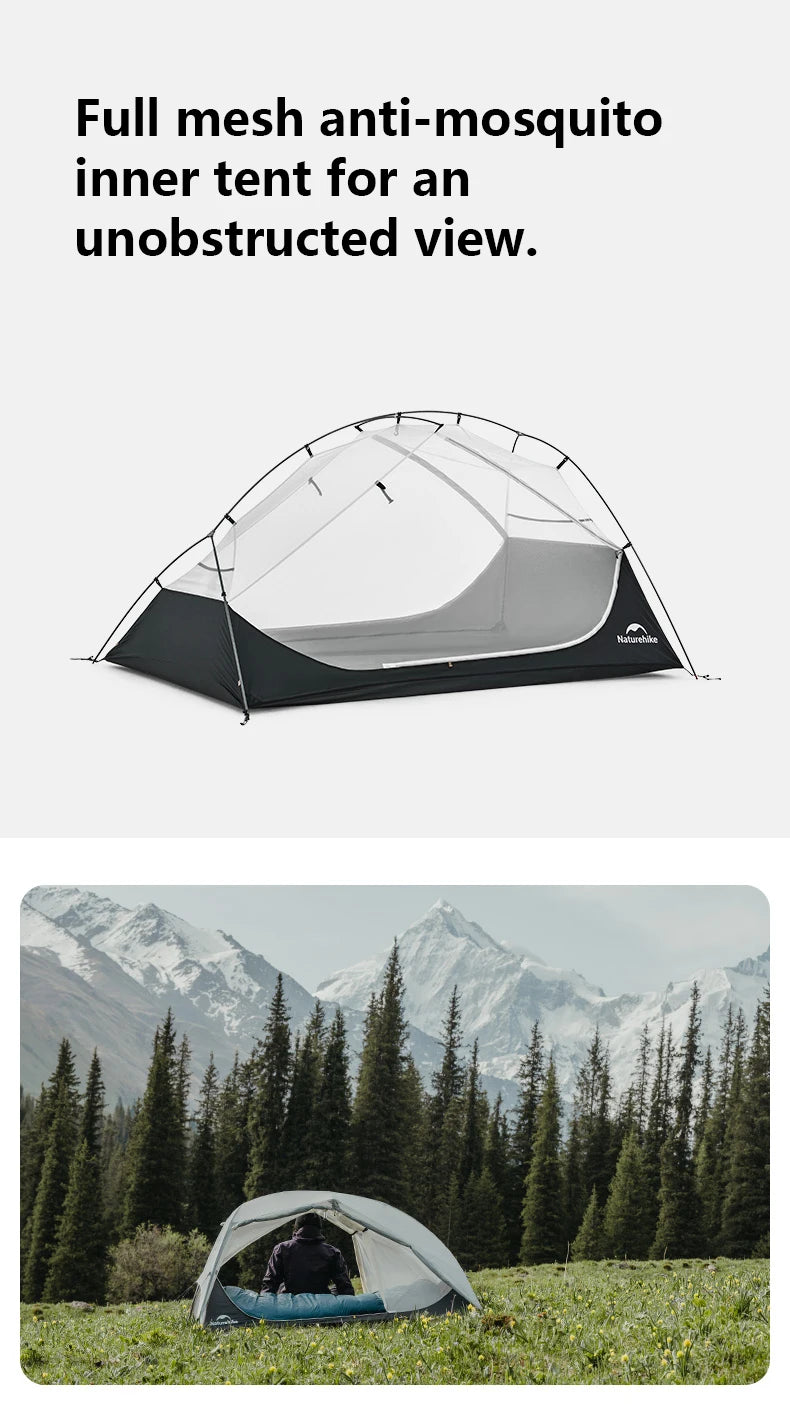 Ultralight Hiking Tent 15D Waterproof Anti-mosquito 2 People Tents