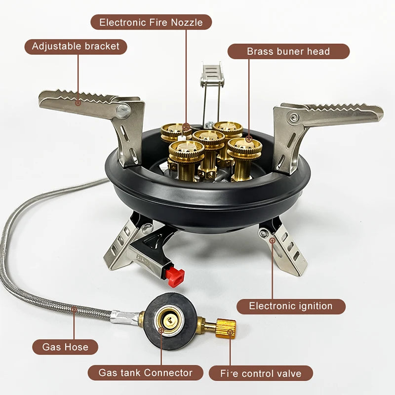 BRS-201A Portable Camping Gas Stove 16000W High Pressured Propane Butane Gas