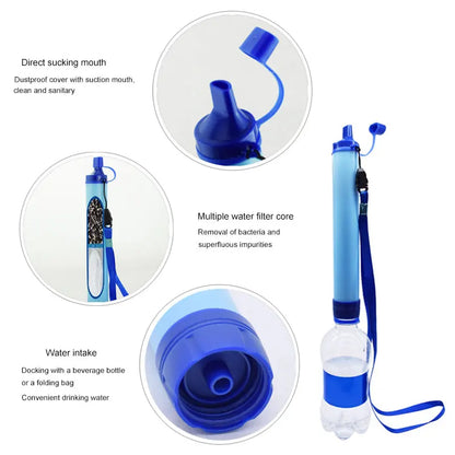 Newly Outdoor Water Purifier Camping Hiking Emergency Life Survival Portable