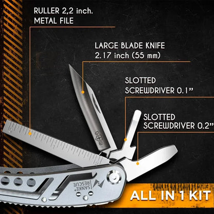 Multitool 24-in-1 Multitools Pliers with Professional Multi-tool for Survival Camping