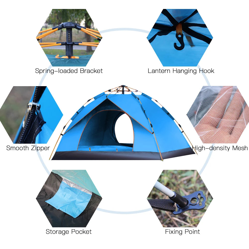 Resistant Portable Tent | People Family Tent | Wanderlustprogear