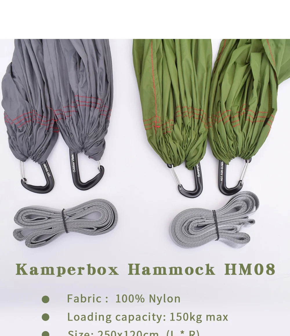 Hammock Camping Hammock Adjustable Straps Sleeping Bag System Kamperbox HM08