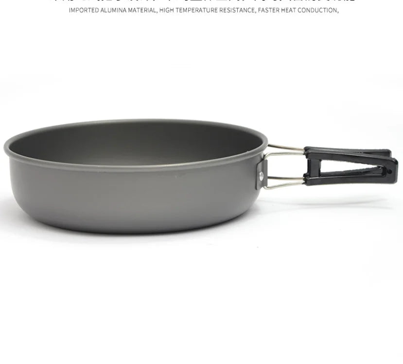 Camping Cookware Set for 1-7 Persons, Lightweight and Portable