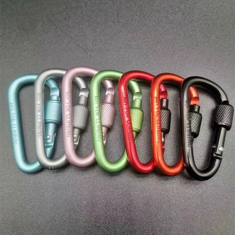 Aluminum Alloy Keychain | Climbing Lock Buckle | Wanderlustprogear