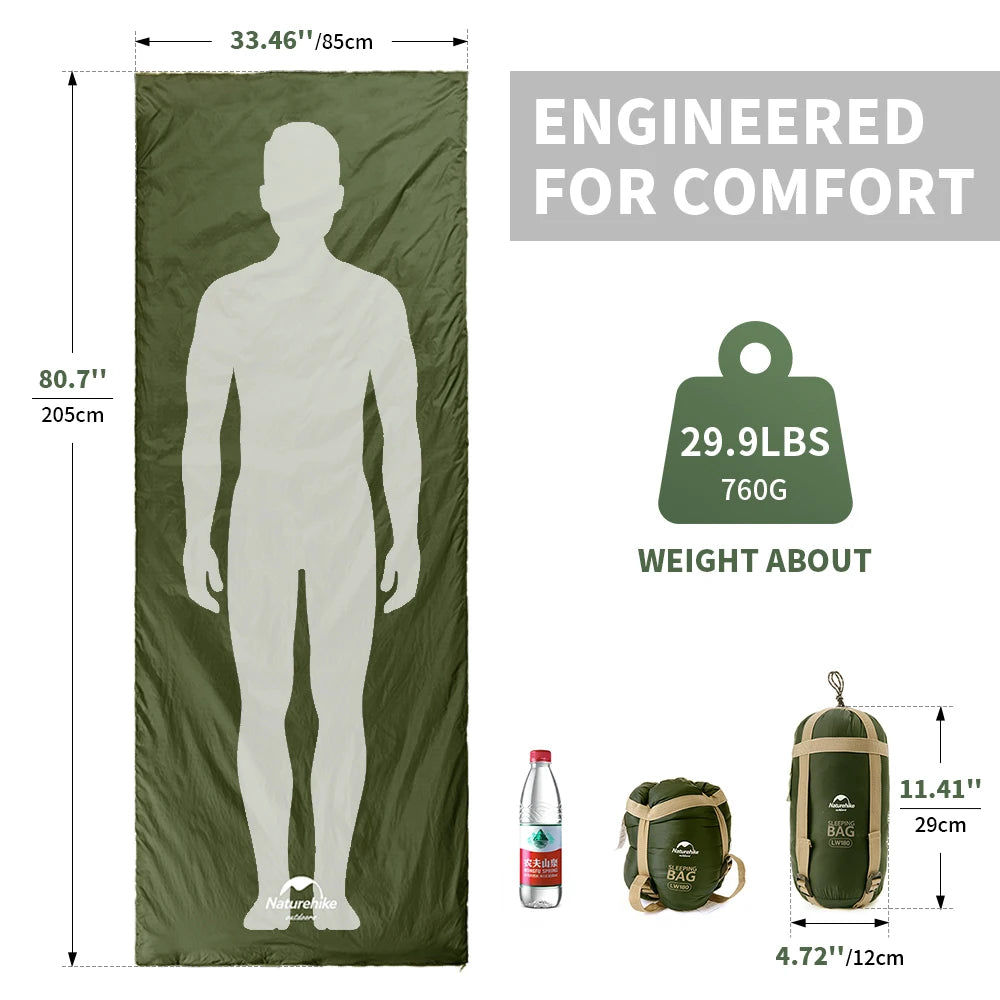 Naturehike lw180 Sleeping Bag Ultralight