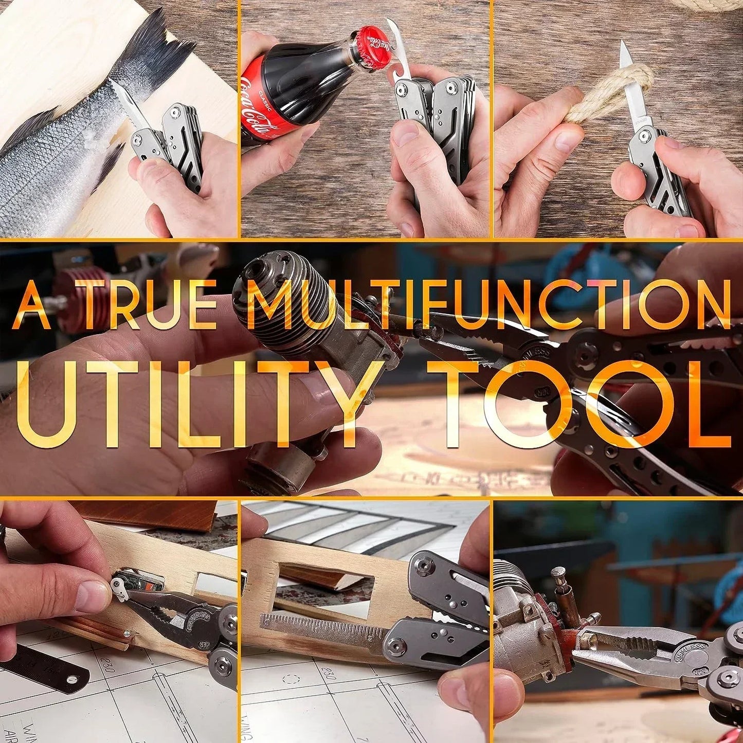 Multitool 24-in-1 Multitools Pliers with Professional Multi-tool for Survival Camping