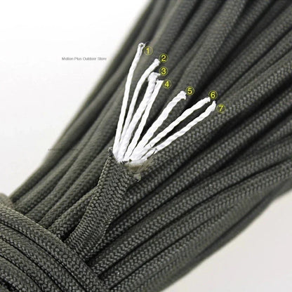 3M/5M/8M Dia.4mm 7 Stand Cores Paracord for Survival Parachute Cord