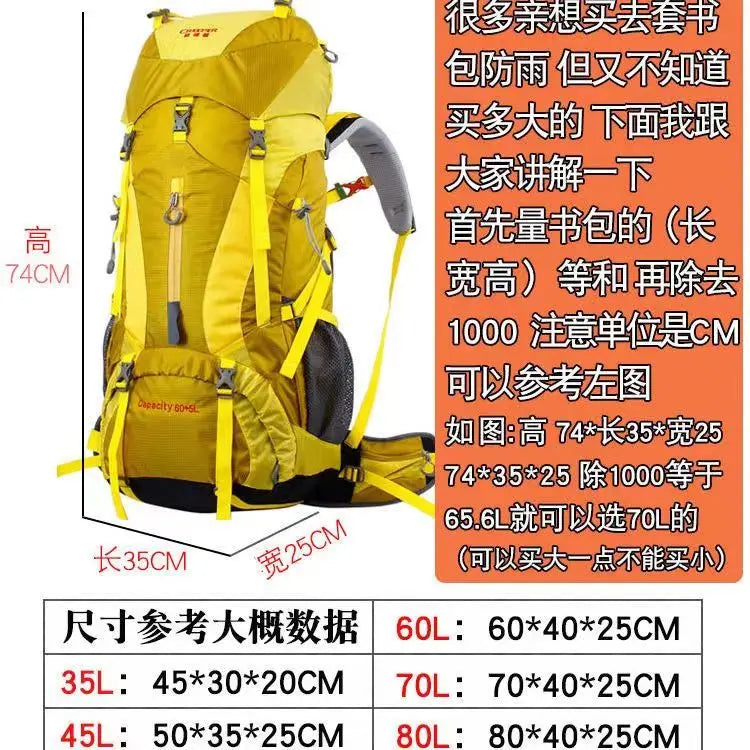 New Hot Rain Cover For Backpack 20L 35L 45L 60L 80L Waterproof Bag