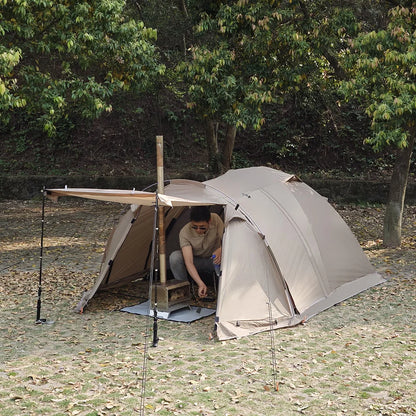 Fireproof Hot Extend Dome with with Stove Jack & Snow Skirt, Tent 2 Person