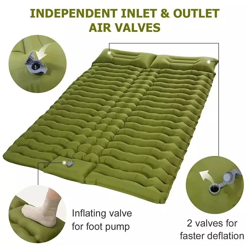 Camping Inflatable Mattress Couple Portable