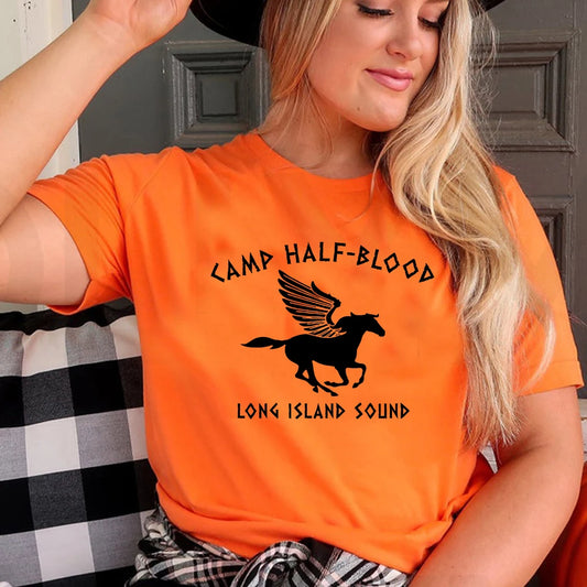 Camp Half T-Shirt | Half Blood T-Shirt | Wanderlustprogear

