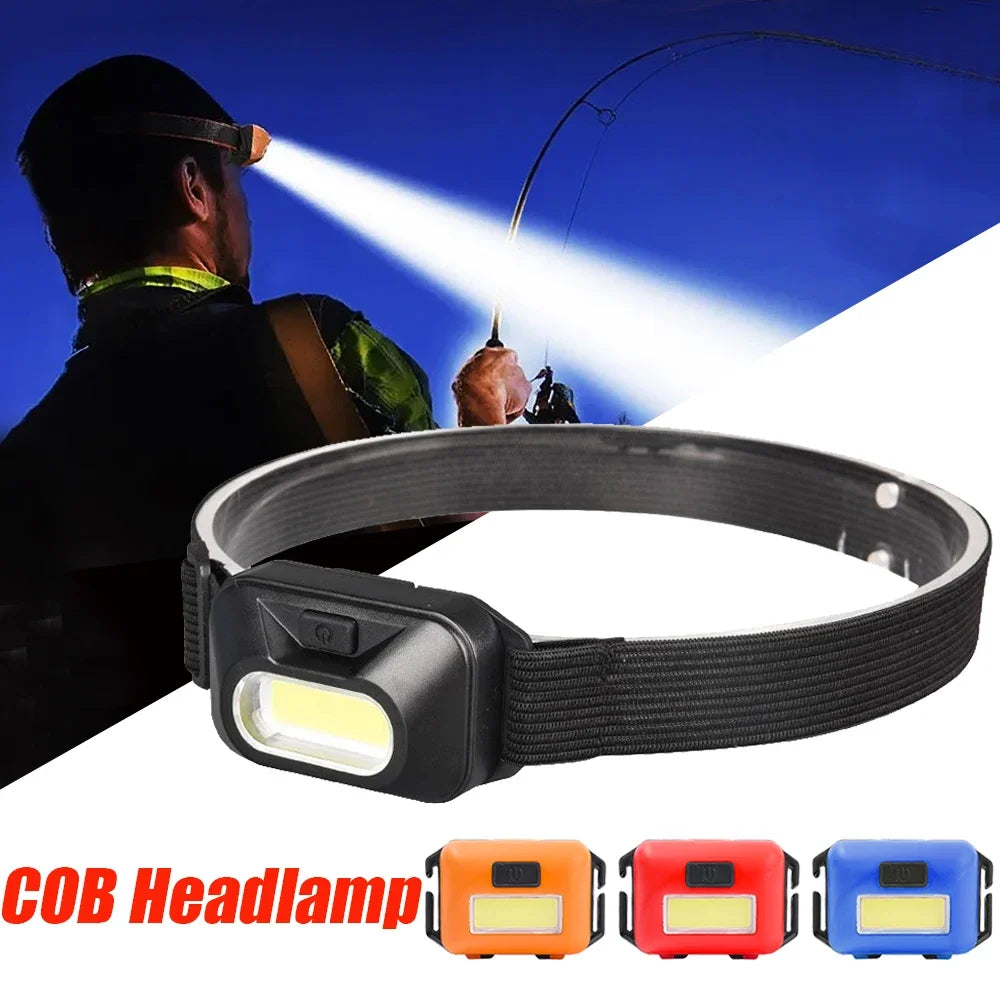 Mini COB Headlight Portable LEDHeadlamp Waterproof