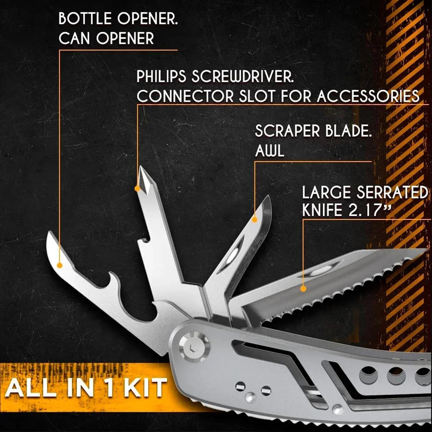 Multitool 24-in-1 Multitools Pliers with Professional Multi-tool for Survival Camping