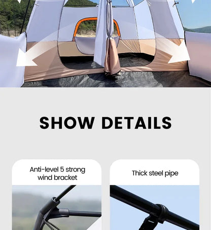 3-12 Person Outdoor Camping  Tent