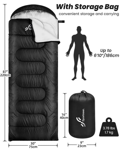 Sportneer Sleeping Bags | Weather Lightweight Bags | Wanderlustprogear