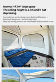 Two-Room office Outdoor Camping Family 6-10 People Double-Layer Large Tent