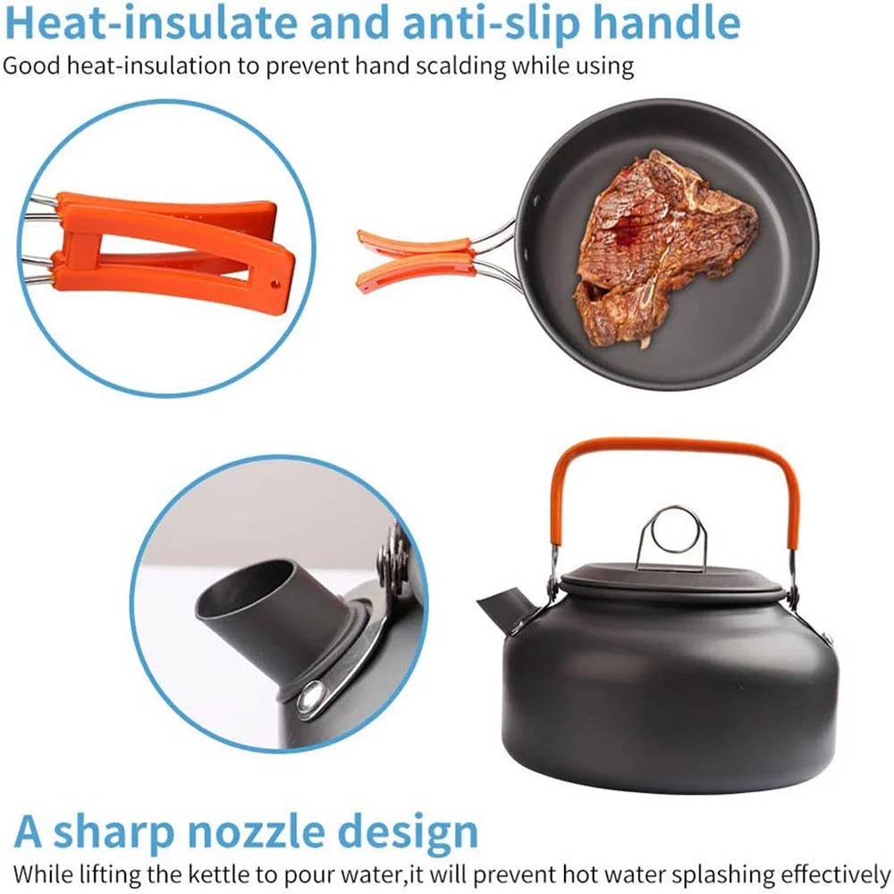 Camping Cooking Set | Aluminum Cooking Set | Wanderlustprogear