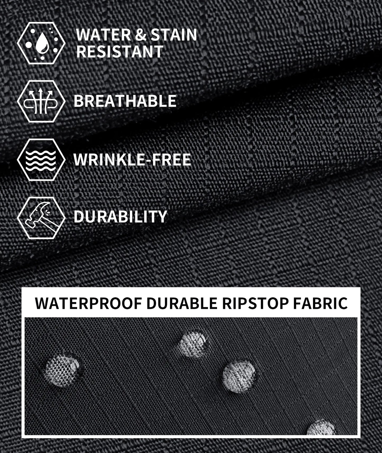 URBEST Men's Ripstop Tactical Pants, Water Resistant Cargo Pants