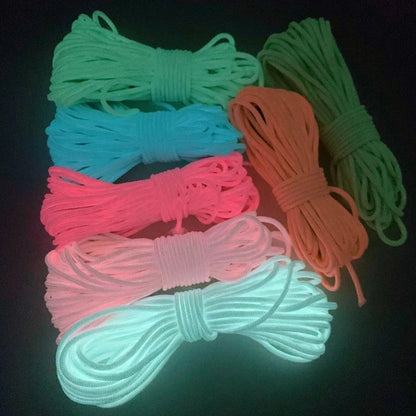 10m Paracord 550 Camping Survival Glow Rope