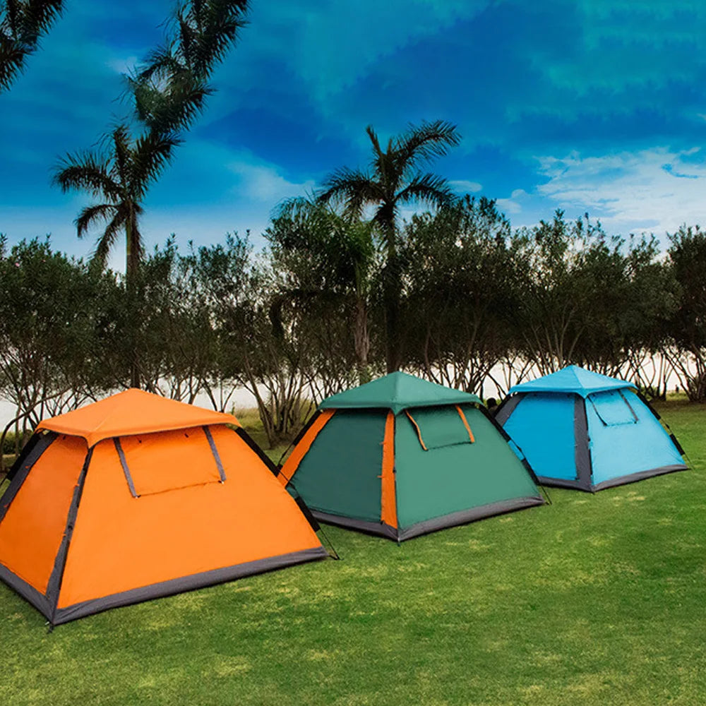 Automatic Quick Open 3-4 Person  Tent For Camping