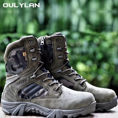 Climbing Outdoor  Camouflage Desert Boots Combat Training Shoes Outdoor Hiking Boots